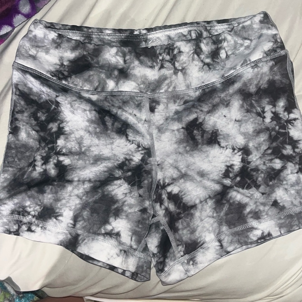 Spandex black and white marble